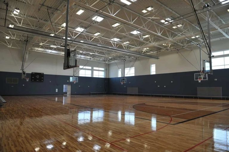 Indoor pickleball court view of Central Park Rec Center located at Denver CO